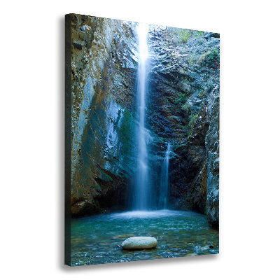 Verticale canvasfoto Waterval