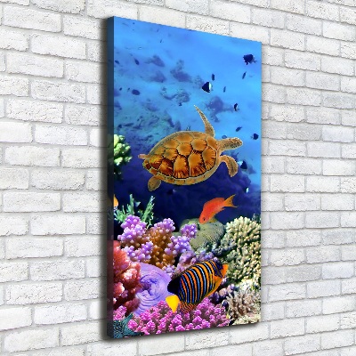 Verticaal canvasschilderij Koraalrif