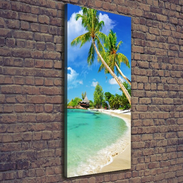 Verticale foto op canvas Tropisch strand