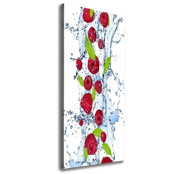 Verticale canvasfoto Frambozen