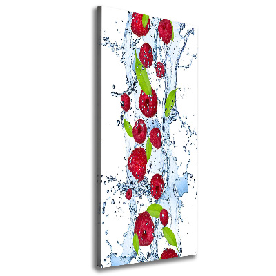 Verticale canvasfoto Frambozen