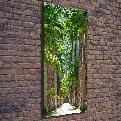 Verticaal schilderij op canvas Palmbomen