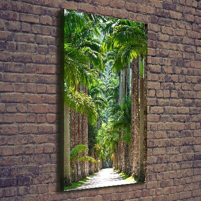 Verticaal schilderij op canvas Palmbomen