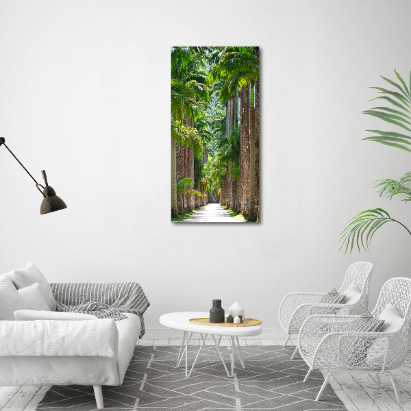 Verticaal schilderij op canvas Palmbomen