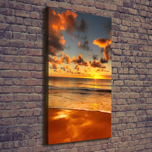 Verticale foto op canvas Australisch strand