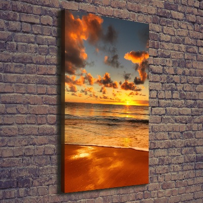 Verticale foto op canvas Australisch strand