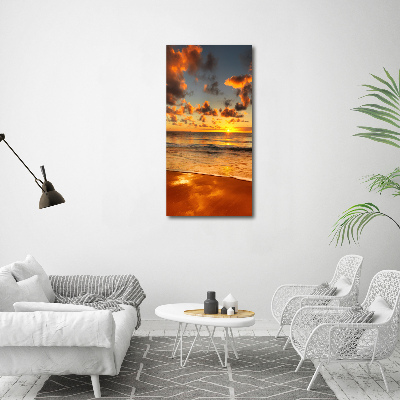 Verticale foto op canvas Australisch strand
