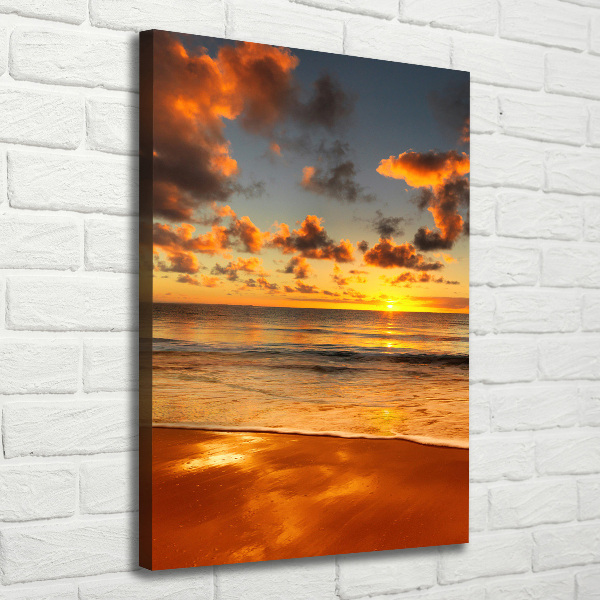 Verticale foto op canvas Australisch strand