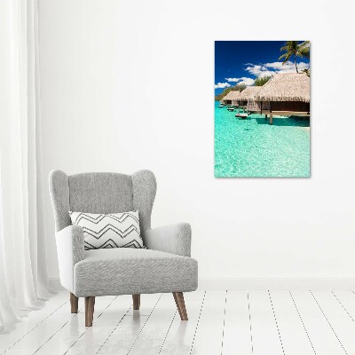 Verticale canvasfoto Tropisch eiland