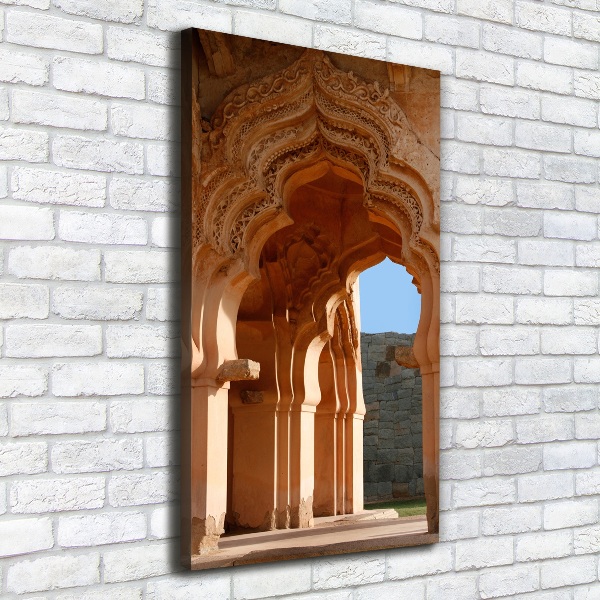 Verticale foto op canvas Lotus Mahal Hampi