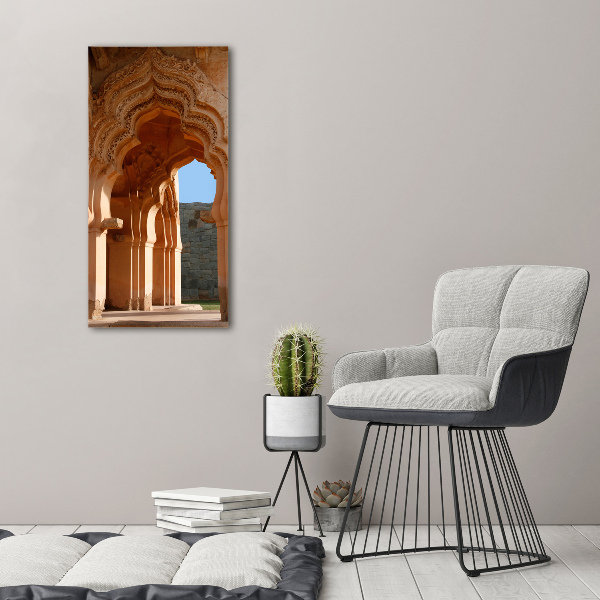 Verticale foto op canvas Lotus Mahal Hampi