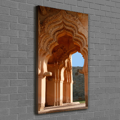 Verticale foto op canvas Lotus Mahal Hampi