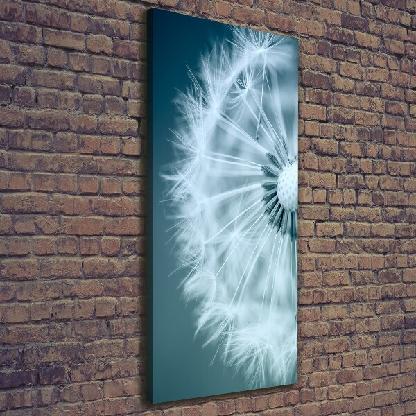 Verticale canvasfoto Paardebloem