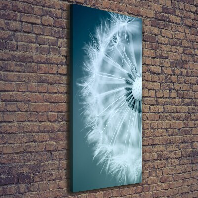 Verticale canvasfoto Paardebloem