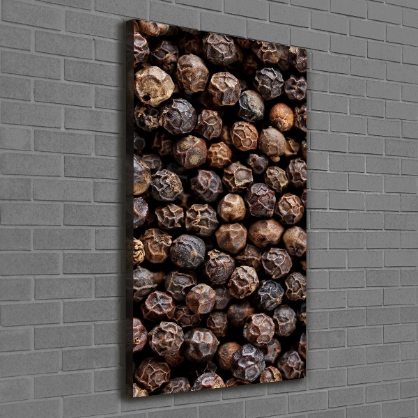 Verticale foto op canvas Peperkorrels