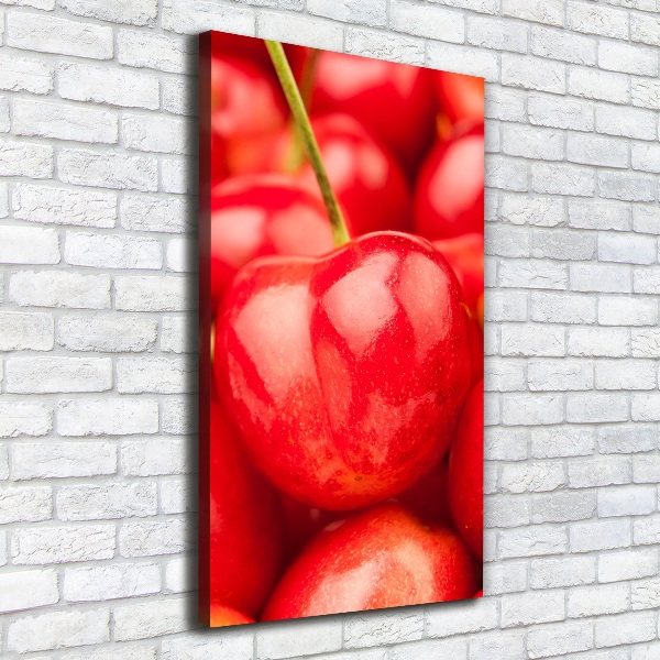 Verticale canvasfoto Kersen