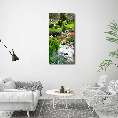 Verticale foto op canvas Aziatische tuin