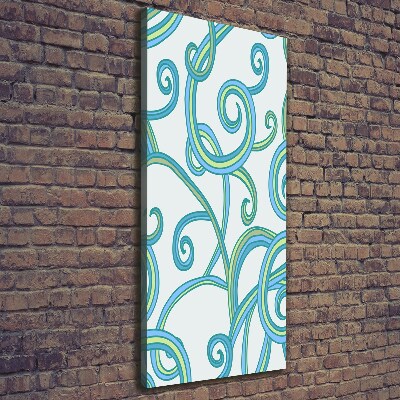 Verticale canvasfoto Abstracte spiralen