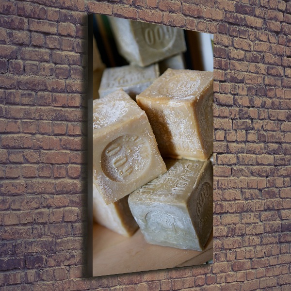 Verticaal schilderij op canvas Zeep