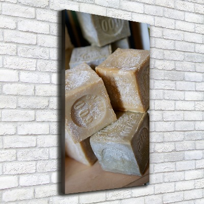 Verticaal schilderij op canvas Zeep