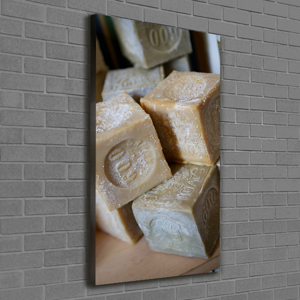 Verticaal schilderij op canvas Zeep