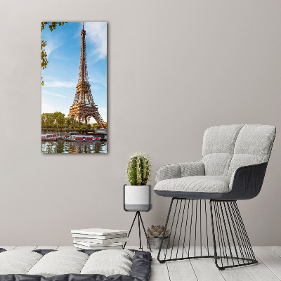 Verticale canvasfoto Eiffeltoren Parijs