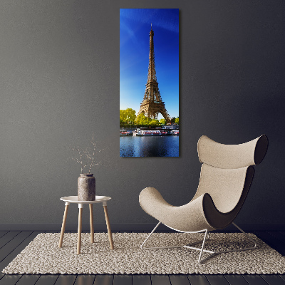 Verticaal canvasschilderij Eiffeltoren Parijs