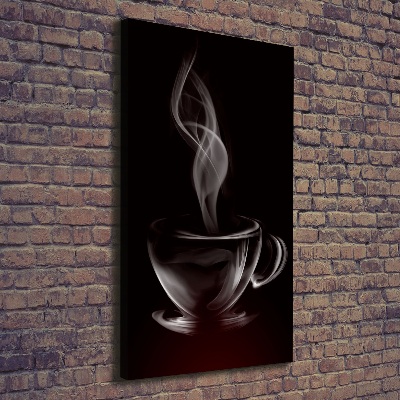 Verticaal canvasschilderij Aromatische koffie