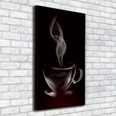 Verticaal canvasschilderij Aromatische koffie
