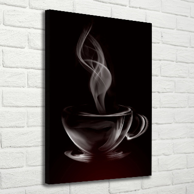 Verticaal canvasschilderij Aromatische koffie