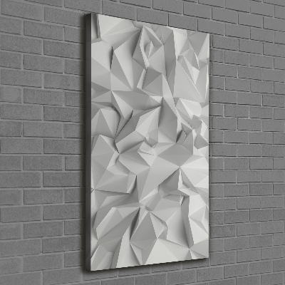 Verticaal schilderij op canvas 3D-abstractie