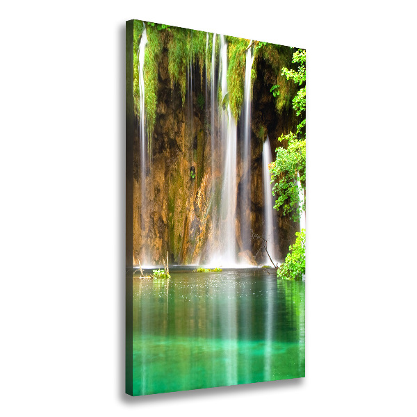 Verticaal canvasschilderij Plitvice-meren