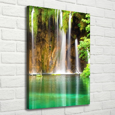 Verticaal canvasschilderij Plitvice-meren