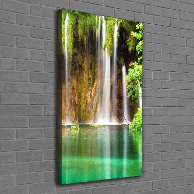 Verticaal canvasschilderij Plitvice-meren