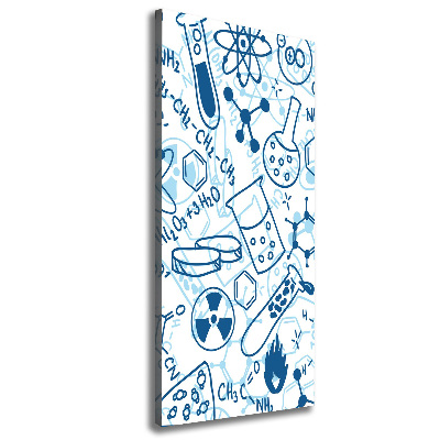 Verticale canvasfoto Chemische achtergrond