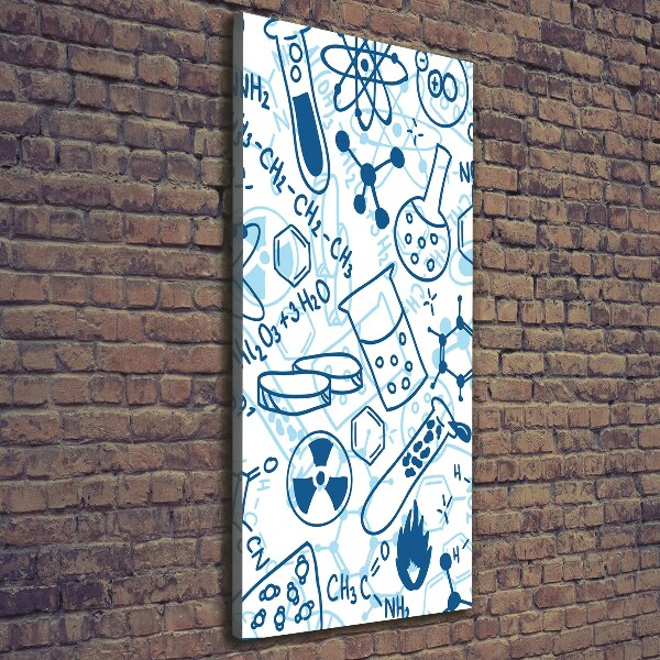 Verticale canvasfoto Chemische achtergrond