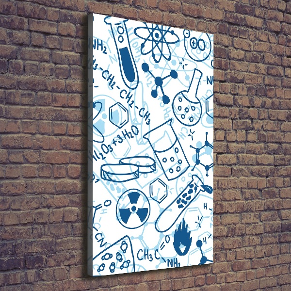 Verticale canvasfoto Chemische achtergrond