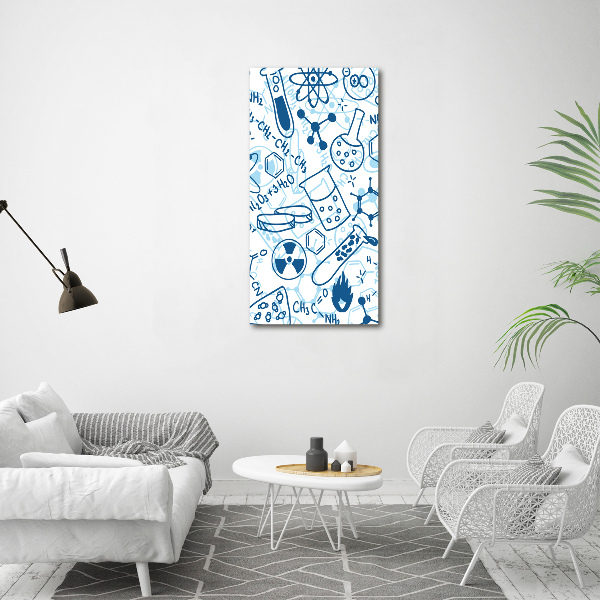 Verticale canvasfoto Chemische achtergrond