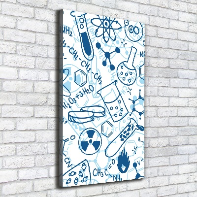 Verticale canvasfoto Chemische achtergrond