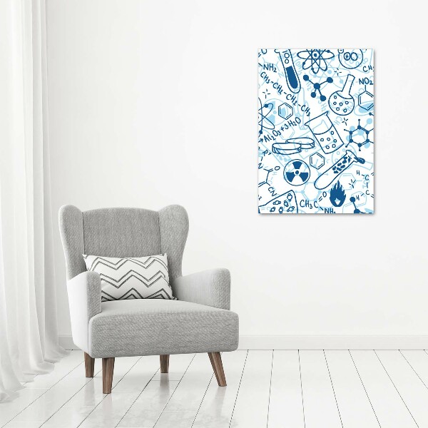 Verticale canvasfoto Chemische achtergrond