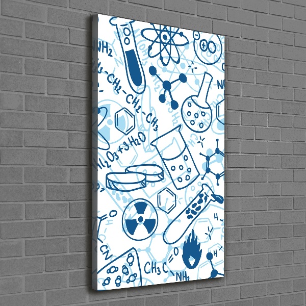 Verticale canvasfoto Chemische achtergrond