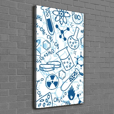 Verticale canvasfoto Chemische achtergrond