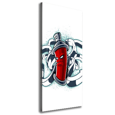 Verticaal canvasschilderij Graffiti