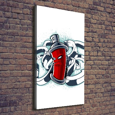 Verticaal canvasschilderij Graffiti