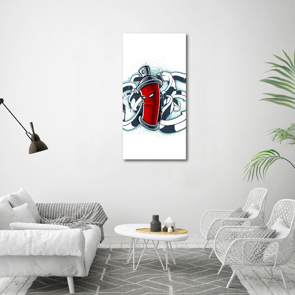 Verticaal canvasschilderij Graffiti