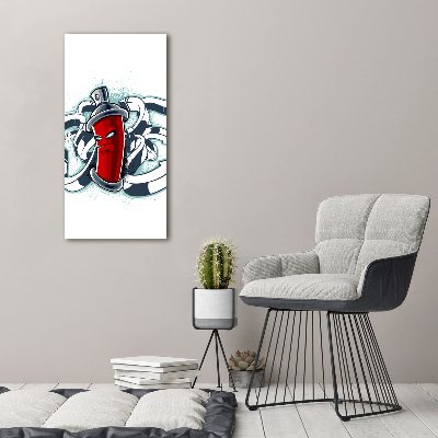 Verticaal canvasschilderij Graffiti