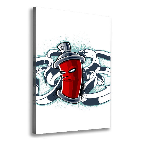 Verticaal canvasschilderij Graffiti