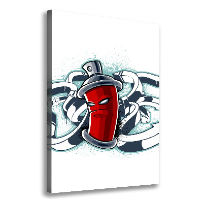 Verticaal canvasschilderij Graffiti