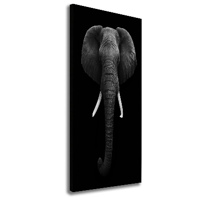 Verticaal schilderij op canvas Afrikaanse olifant