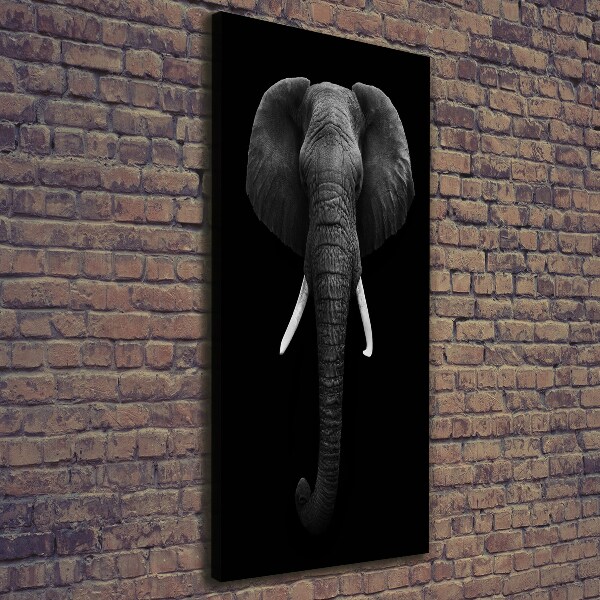 Verticaal schilderij op canvas Afrikaanse olifant
